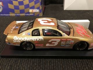 Dale Earnhardt 1/24 Gold Diecast 1 Of 500 With Letter Nascar