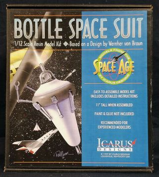 Icarus Designs 1/12 Bottle Space Suit Resin Model Kit