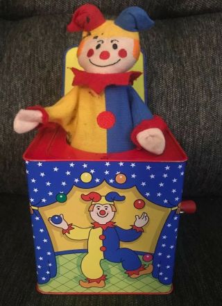 Schylling 1997 Jack In The Box Clown Music Pop Goes The Weasel