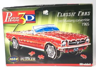 1965 Mustang Convertible Puzz 3d Puzzle Wrebbit Classic Cars 65