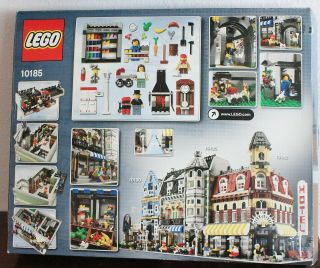 Lego Set 10185 Green Grocer - NIB - One End Open - Bags - Complete 4