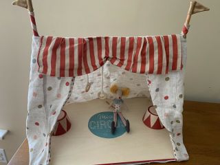 Maileg Mouse Circus Tent And Clown Mouse