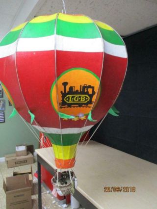 " Rare " Lgb Trains Large Hot Air Balloon 18 " Dealer Store Display Rare