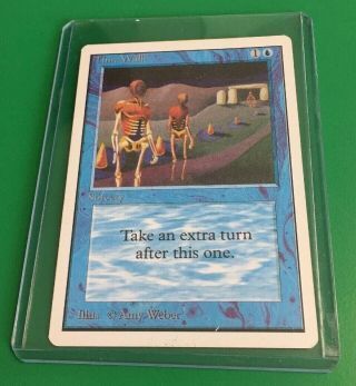 Time Walk Mtg Unlimited Edition (a Power 9 Card)