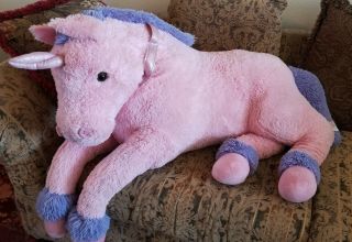 5 Foot Large Giant Jumbo Plush Unicorn Stuffed Animal Pink Purple Horse