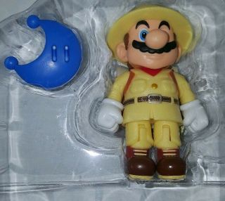 Mario World Of Nintendo Wave 15 - Explorer Mario With Blue Power Moon 4 "