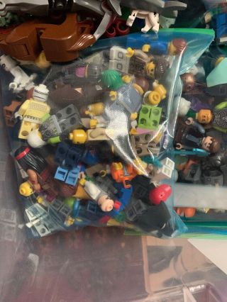 100,  Lbs Legos Lego 500,  Minifigures Star Wars Minecraft Marvel Batman City 7