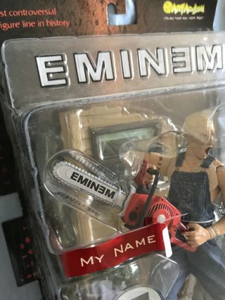 Art Asylum Eminem Deluxe Figure,  My Name Is Slim Shady Chainsaw Hockey Mask 2001 5