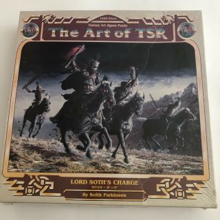 The Art Of Tsr Puzzle 1500 Lords Soths Charge To71510 24”x33” Bent Box