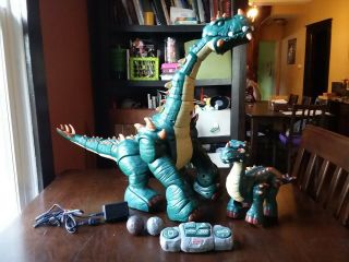Fisher Price Imaginext Spike Ultra Dinosaur Remote,  Battery,  Charger & Spike Jr.