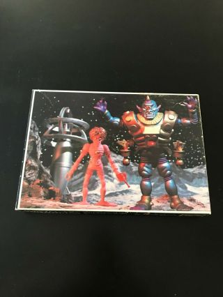 1977 Space Warriors Colorforms Outer Space Man Alien Puzzle Orbitron Cyclops B