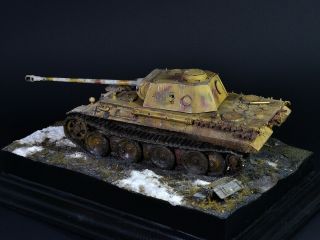 PRO - BUILT 1/35 Panther D German WW2 tank Diorama (IN - STOCK) 8