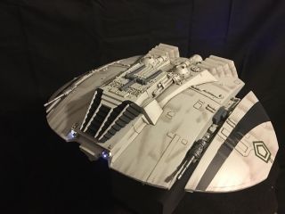 Battlestar Galactica Tos Cylon Raider Model - Revell - Fully Built,  Lights