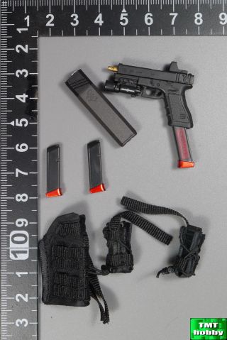 1:6 Scale Dam Sf002 Ghost Serie Titans Pmc Frank - Pistol W/ Holster Set