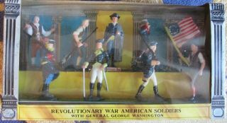 1960s Revolutionary War American Soldiers Marx Warriors Of The World Set