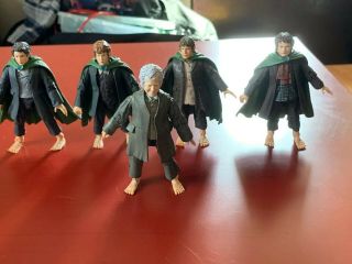 Toybiz Lord Of The Rings There And Back Again Hobbit Exclusive Figure Set