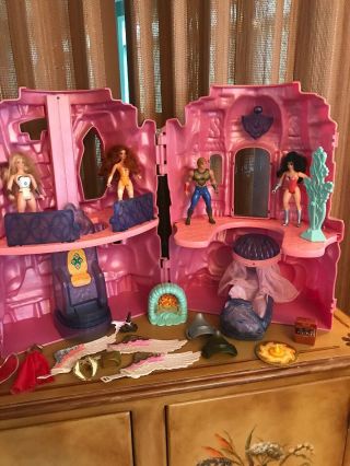 1984 Mattel She - Ra Princess Of Power Crystal Castle Some Accessories & Dolsl