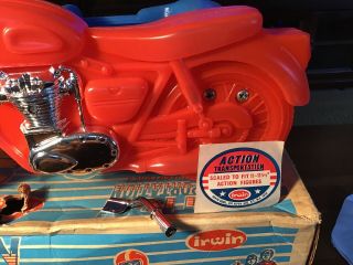 VINTAGE IRWIN MOTORCYCLE AND SIDECAR ACTION TRANSPORTATION FITS GI JOE BARBIE 3