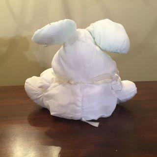 VINTAGE 1988 FISHER PRICE BABY PUFFALUMPS WHITE PLUSH BUNNY w/RATTLE 1359 2