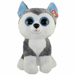 Ty Beanie Boos - Slush The Husky (large Size - 17 Inch) - Mwmts Boo Toy