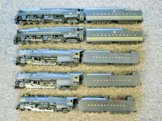 5 Broadway Limited Pennsylvania Ho Steam Locomotives & Tenders All W/sound Tlc