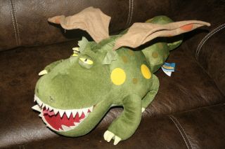 Meatlug Gronckle How Train Your Dragon Rare 24 Inch Plush Stuffed Posable Wings
