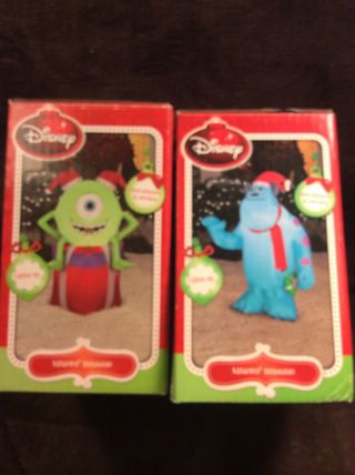 Gemmy Disney Monsters Inc.  Sully,  Mike Christmas Inflatable Set Of 2 RARE 5