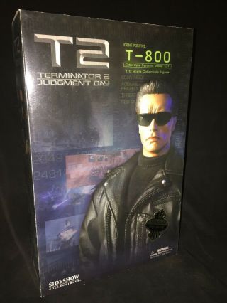 Sideshow Terminator 2 Arnold Schwarznegger T800 12 Inch Rare Action Figure