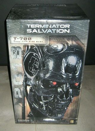 Ssc - Terminator Salvation - T - 700 Endoskeleton Life - Size Bust - Nib