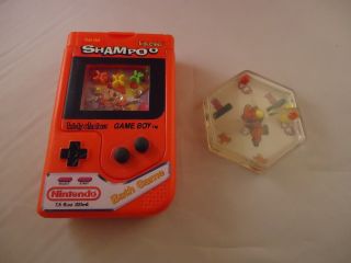 Nintendo Game Boy Red Shampoo Bottle (empty) Bath Game,  Nes Mario Water Toy