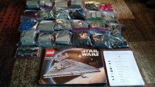 Lego Star Wars Imperial Star Destroyer 10030 100 Complete,  No Box