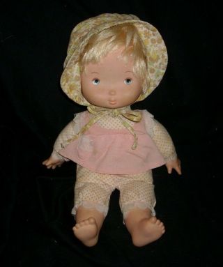 16 " Vintage 1977 Baby Holly Hobbie Knickerbocker Doll Stuffed Animal Plush Toy