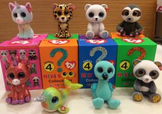 Ty Mini Boo Collectibles - Series 4 - Set Of 8 - From Our Candy Store