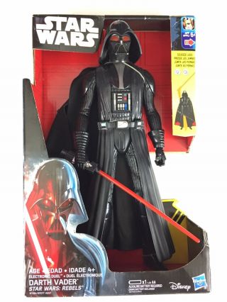 12 " Disney Star Wars Rebels Electronic Duel Darth Vader Action Figure Toy