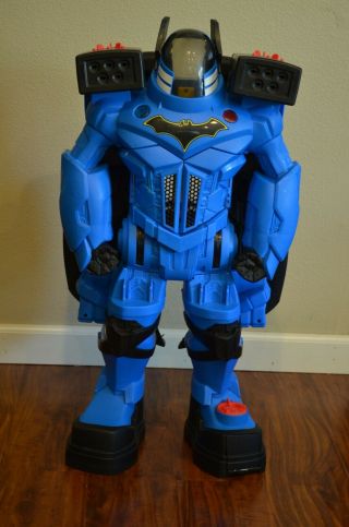 Fisher - Price Imaginext Dc Friends Batbot Xtreme 2ft.  Tall Blue Fgf37