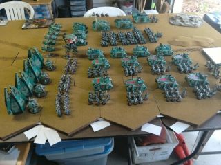 One - of - a - Kind Warhammer 40K Sons of Erin Space Marines Mega - Army Now includes. 2