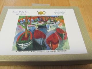 Artifact Puzzles - Raoul Dufy Boats Wooden Laser - Cut Jigsaw Puzzle