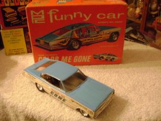 Old 1/25 Mpc 700 - 200 Color Me Gone Charger Funny Car Kit / Box - Pro Built Xlnt