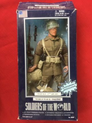 Soldiers Of The World Action Figure World War Ii Staff Sgt.  - 17th Abm Div.  Niob