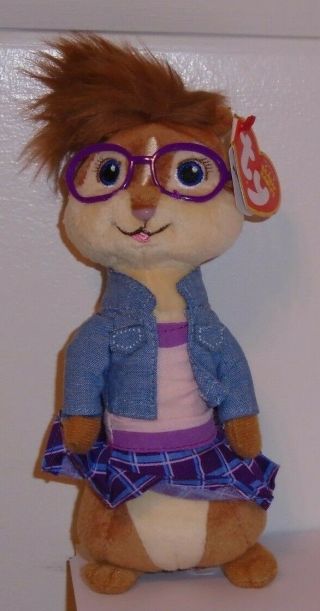 Nmt Ty Beanie Baby Jeanette 7 " (chipette From Alvin And The Chipmunks) Mwnmt