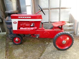 Vintage Eska Pedal Toy International Tractor Car Truck Farmall Cub Massey Farm