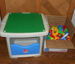 Lego Duplo Step2 Step 2 Table With Storage & 375 Building Blocks (7 Pounds)
