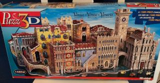 Puzz 3d Venice Italy 27 " L 14 " W 16 " H Jigsaw Puzzle Built Once Complete