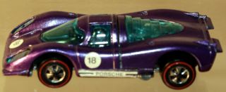 Dte 1970 Hot Wheels Redline 6416 Metallic Purple Porsche 917 W/black Interior