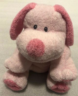 Ty Plush Pluffies Pink Puppy Dog Whiffer Love To Baby Lovey Toy 2006