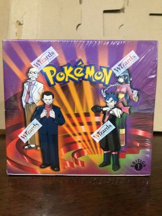 Pokemon First Edition Gym Challenger Booster Box - Please View Pictures