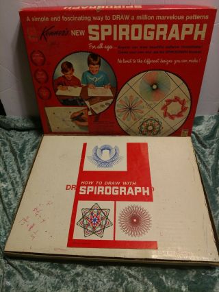 KENNER SPIROGRAPH Vintage 1967 Drawing Art Set 401 W/ Box 2
