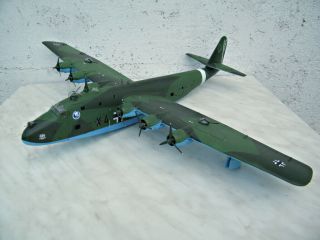 Built 1/72 Scale Plastic Model Of Ww2 German Blohm & Voss Bv222 Wiking Airplane