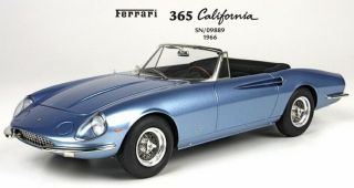 1966 Ferrari 365 California Fine Resin Model Car In 1:18 Scale By Bbr