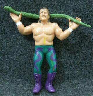 1987 Titan Sports Wwf Wwe Jake The Snake Roberts & Damien Wrestling Figure Ljn
